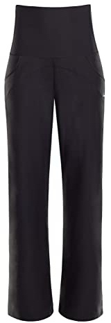 WINSHAPE Damen Functional Comfort Ankle Length Culottes Cul601c “high Waist” Trainingshose, Schwarz, L EU