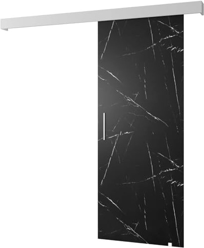 Schiebetür Komplettset - Schiebetürsystem Salwador 1 - Schiebetüren - Trennwände - Raumteiler - Innentüren, Tür 90 x 204 cm - Schiebetür Schiene - Zimmertür mit Schiebetür Griff - Saloontür
