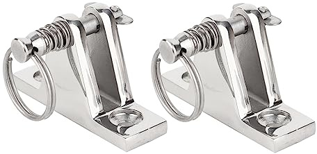 2 cerniere per ponte superiore con perno e anello, 60 x 18 mm, in acciaio inox 316, accessori marini resistenti per montaggio su cerniera
