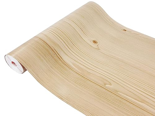 Klebefolie Möbel 45x200 cm | Möbelfolie selbstklebend in Holzoptik | Folie für Möbel zur einfachen Renovierung von Türen, Tischen und Regalen | Klebefolie dekorativ und abwaschbar | Jura Kiefer