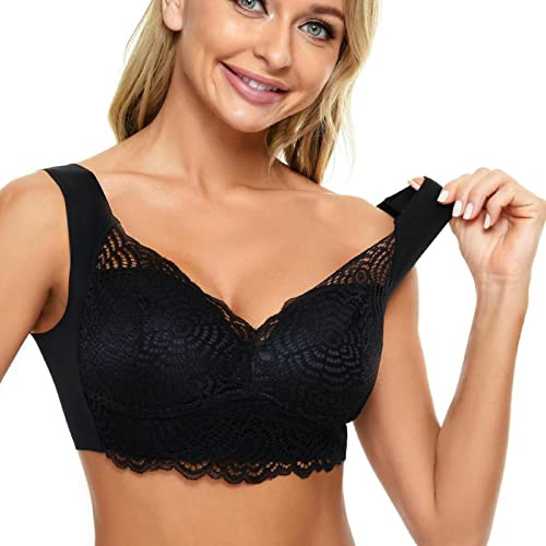 Lymfbh, Sömlös Shapewear BH, Sport-BH, Comfort Sleep BH, Trådlös BH, Heltäckande T-Shirt BH för vardagsbruk Goowafur