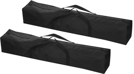 Patikil 59 Inch Camp Chair Replacement Bag - 2 Pack Nylon Folding Chair Carrying Storage Bag with Large Zipper Shoulder Strap for Beach, Camping Travel, Black
