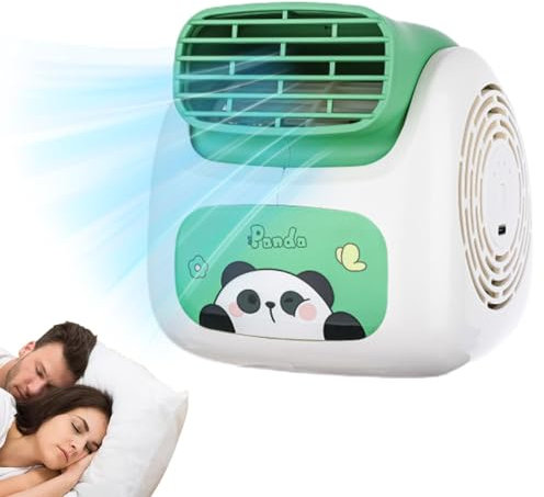 Ventilatore Condizionatore Portatile | Panda Forma Camera da Letto e Ventilatore per Auto - Piccolo Ac, Condizionatore d'aria USB, Condizionatore d'aria personale, Design senza lama,