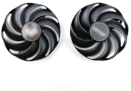 87MM 6PIN RX6600 GPU Fan CF9010H12D Compatible with Nitro+ AMD Radeon RX 6600 XT Graphics Card Replacement Fan(2PCS)