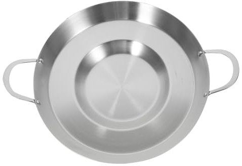 Zerodeko Edelstahl Bratpfanne Dickwandiger Flacher Konkaver Wok Für Gas Induktionsherde Langlebige Antihaftbeschichtung Praktisches Küchengeschirr Für Vielseitiges Braten Und Frittieren