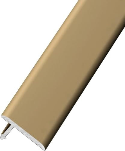 Barra de transición de madera a baldosa de metal para escalera, reductor largo para tira de transición de suelo personalizable y cortable