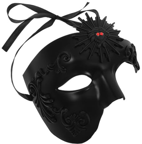 Gatuida Masque De Carnaval Vénitien Demi-visage Pour Hommes Accessoire De Fête Élégant Pour Halloween Et Masquées Ajustable Et
