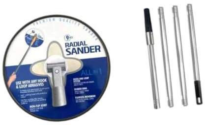 Milageto Ponceuse de cloisons sèches manuelle avec tige d'extension de 120 cm rotation à 360 degrés pour les murs et les plafonds robustes installez facilement