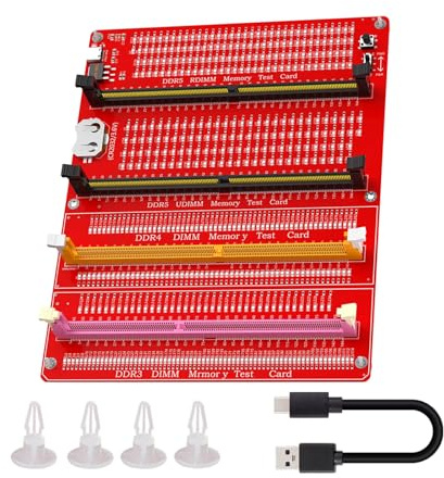 YiNLuax PC Desktop Mainboard Board Board DDR3/DDR4/DDR5 RDIMM/UDIMM Speicher Slot Tester Karte Mit LED Licht Für Den Desktop Server Computer