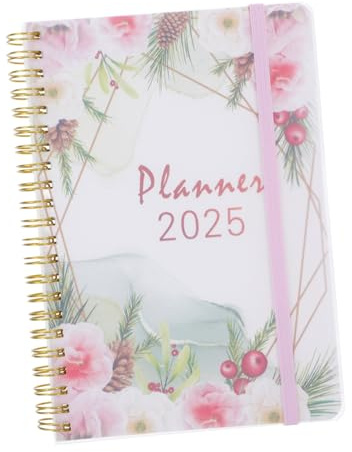 OSALADI Weekly Planner Metallspiralbindung Kalender Notizbuch Wochenplaner Büro Terminplaner Tagebuch Schreibunterlage Papierqualität Gegen Durchscheinen Und Verwischen