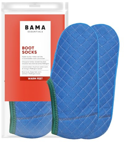 Bama Boot Socks – Chaussettes Thermiques Doublées Polaire pour Homme & Femme | Chaleur Double Couche | Évacuation de l’Humidité pour Bottes & Bottes de Travail | EUR 38/39