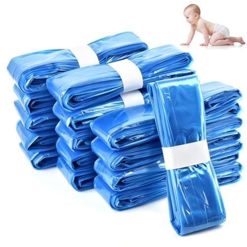 CLTPY 15 Pezzi Ricariche Mangiapannolini, Sacchetti Profumati 4,5 Metri | Sacchetti Mangiapannolini Anti-Odore Addensata Compatibile Con Tutti i Secchi per Pannolini