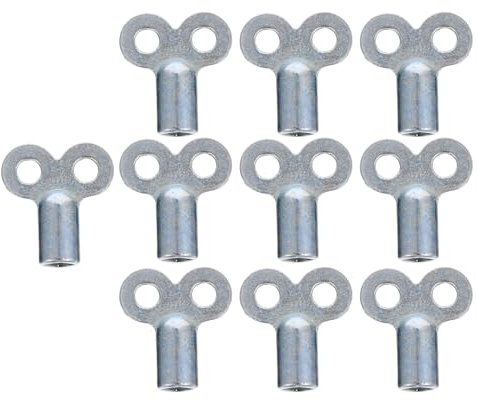 CHILDWEET Zinc Alloy Square Radiator Bleeding Keys with Professional Design 10 Pcs and Easy to Carry Plumbing Tool for Gas Valve and Radiator