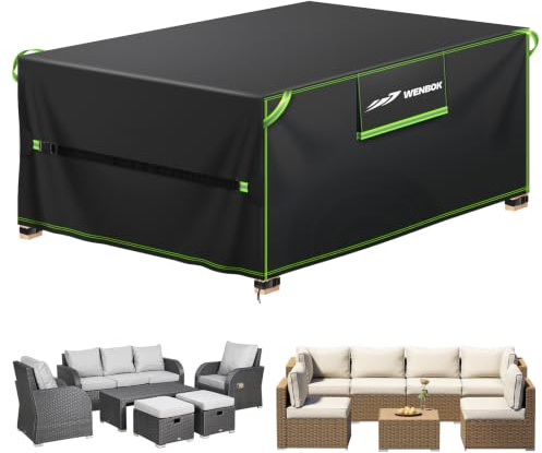 QCCQ Housse de Protection pour Meubles de Jardin Imperméable,180x120x75cm