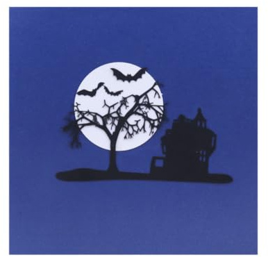 HAPINARY Kreative 3d halloween Grußkarten mit Fledermaus Motiv aus Papier als Festivalkarten für Halloween Partys