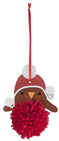 Trimits Pom Pom Decoration Kits, 10.5 x 8cm, Robin