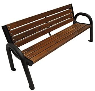 Primario Grande Gartenbank, Parkbank Holz - Gartenmöbel, Outdoor Bank mit 350kg Tragfähigkeit - Sitzbank Wetterfeste, Design Skandinavische (Primario Tick, 200cm - Gesamtlänge der Bank, CE)