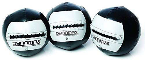 Dynamax Medicinball 2 kg Official Crossfit Wall Ball Fitness Ball Gewichtsball Trainingsball mit griffiger Oberfläche incl Core Power Workout Poster and App Workouts