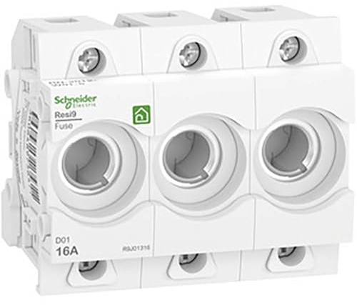 Schneider R9J01316 Neozed Sicherungs- sockel D01, 3-Polig, 16A, 400V, DIN-Schiene