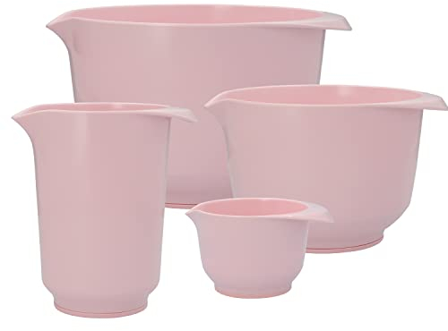Birkmann, Colour Bowls Rühr- und Servierschüsselset, 4‑tlg., rosa, kratzfest, standfest, nachhaltig, 610569