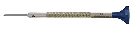 Bergeon Schraubendreher 30081-AT-250, aus Inox, mit Edelstahlklinge, 2,5 mm, mit 2 Ersatzklingen