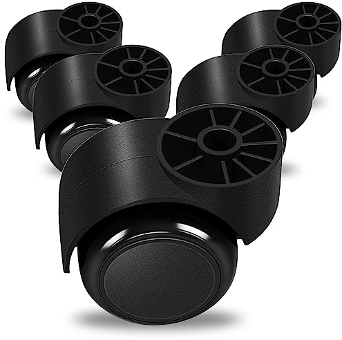 2 Inch Black Silent Stemless Caster,Office Chair Wheels Replacement Chair Casters,Furniture Casters, Replacement Swivel Chair Accessories,5pcs,150kg Capacity