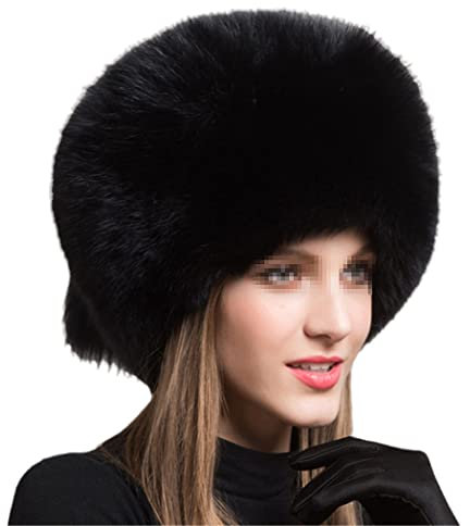 keusyoi Winter-Damen-Ski-Kappe, Mode, Fellmütze, russisch, warm, für den Außenbereich