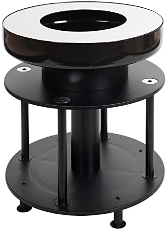 Mendler Barbecue BBQ braciere griglia HWC-K95 Acciaio Inox Smalto 67x56x56cm Nero