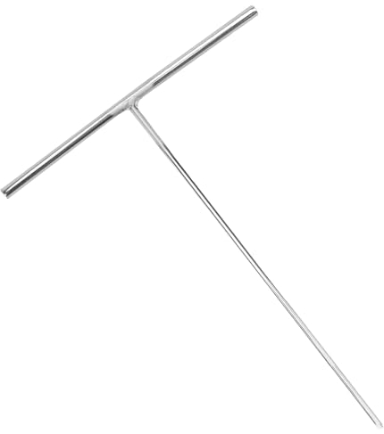 Metal Spatula Pancake Scraper - Crepe Spreader Stainless Steel T Shaped Pancake Making Spatula Kitchen Non Stick Crepe Spreading Tool Metal Stick Spreader Cake Scraper Restaurant Dough Distributor