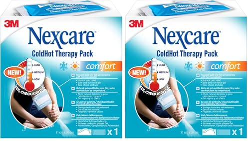 Nexcare Coussin Thermique ColdHot Comfort, 1/Paquet - Permet de Réduire les Gonflements, les Inflammations et la Douleur, Coussin Réutilisable avec Gel Non Toxique (Lot de 2)