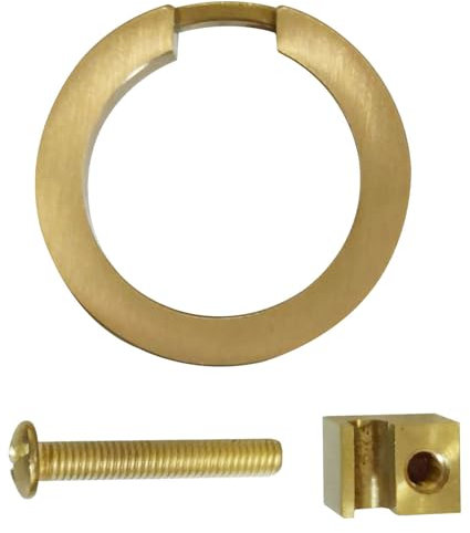 Aginkgo Furniture Brass Sliding Door Rings Brushed Gold Cabinet Handles Cabinet Hardware Light Luxury and Simplicity Suitable for Cabinets Drawers Wooden Boxes and Windows