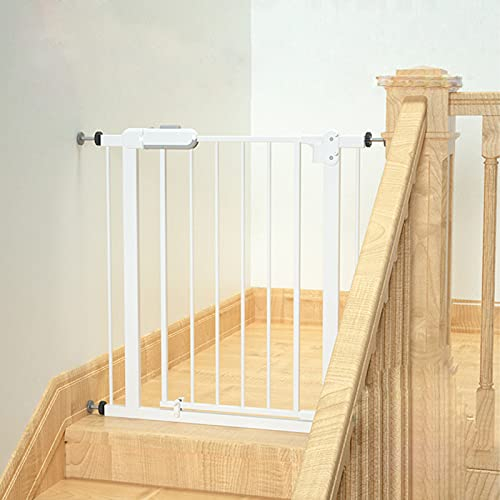 ArinkO automatisch schließendes, schwenkbares Treppenschutzgitter: einfache Installation, Druckpassung, schützt Treppen, Geländer und Haustiere (106–115 cm)