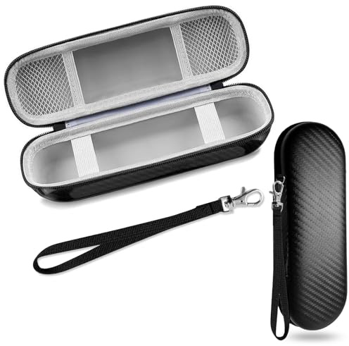 YOLONCE Reiseetui Zahnbürste Elektrische,Elektrisches Zahnbürstenetui,Tragbare Hartschalen Reise-etui,Electric Toothbrush mit Zubehör Aufbewahrung,Zahnbürstenhalter Tasche,Black Striped