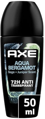 AXE - Déodorant Homme Aqua Bergamot Collection Prestige - Bille Anti-transpirant - fraîcheur 48h - parfum bergamote, sauge et genévrier - 50 ml