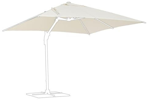 Bizzotto Telo di Ricambio Ombrellone da Giardino Orion (4 x 4 m)