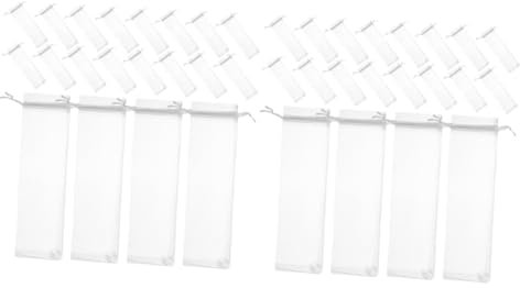 minkissy 200 Stück Fächer Verpackungsbeutel Geschenktüten Aufbewahrungsbeutel Süßigkeiten Verpackungsbeutel Partygeschenke Beutel Geschenkbeutel Mit Kordelzug Kordelzug