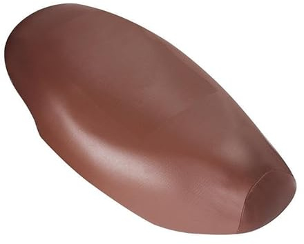 Funda Asiento Moto Funda de asiento de motocicleta marrón Funda de cojín de cuero PU a prueba de polvo Protector solar Cojín de asiento de motocicleta Scooter Protector Fundas Asiento para Moto