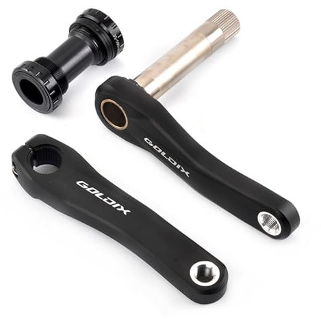 HWEVDHJ Fahrrad-Kurbelgarnitur Set 110/127/140/150/155/160 Mm Fahrrad Kurbelgarnitur Hohl Einteilige Aluminiumlegierung Kurbelgarnitur(150mm)