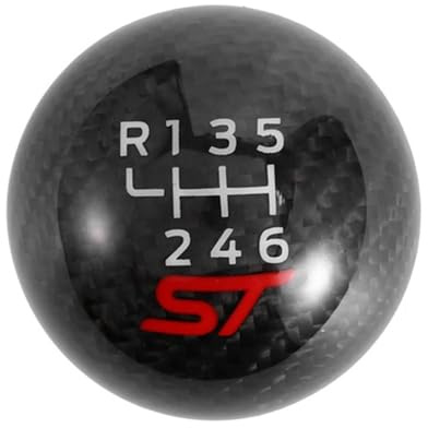 Barhbt Gear Shift Knob For Focus ST RS & Fiesta ST 6 Speed Carbon Fiber Gear Stick