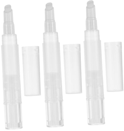 PartyKindom 3stücke Leere Lipgloss-stifte mit Drehmechanismus Nachfüllbar Make-up-zubehör Vielseitig für Öl Farbe und Applikator für Reise und Maniküre