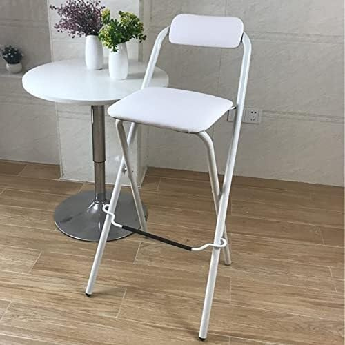 NMVAWIPT Sgabello Da Bar Pieghevole Portatile – Imbottito Morbido 30 Con Schienale For Uso Interno Ed Esterno(Color 5,1pcs)