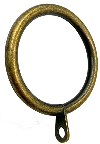Gardinenring mit Ösen für 1 Stange 28set messing antik-optik