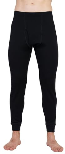 APASA Herren 100% Merinowolle Thermounterhosen, Premium Merino Wolle Unterhosen Thermounterwäsche (M30 Warm/M68 Extra Warm/M143 Ultra Warm)