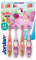 Jordan ® | Step 2 | Cepillo de dientes para niños de 3 a 5 años | 4 unidades Rosa Y Amarillo