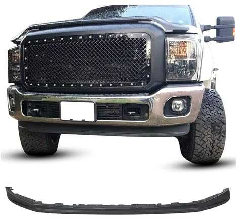 ECOTRIC Front Lower Bumper Valance Deflector Compatible with 2011-2016 Ford F250 F350 Super Duty Air Dam Panel Replacement for BC3Z17626AA FO1095241