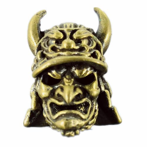 TAOYATAO Retro Brass Samurai EDC Beads Keychain DIY Paracord Beads (Retro Brass)