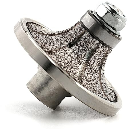 YDROWN Diamant-Fräser-Bit, halbe Bullnose Vakuumgelötetes Rad mit 5/8-11 Gewinde für Stein, Granit, Marmor, Beton, Quarz, Arbeitsplatte, Reparatur von Bodenfliesen, Kanten, Reparatur (B20)