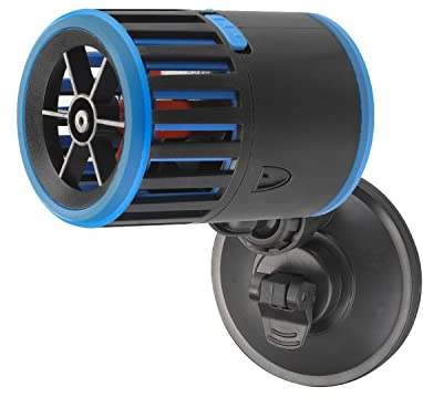 LNIDEAS Aquarium Strömungspumpe, 360° Drehung Einstellbar Wave Maker Wellenpumpe, Umwälzpumpe mit Saugnapf,Einstellbarer Wasserfluss Wellenpumpe für Süß-und Salzwasseraquarien(3000L/H)