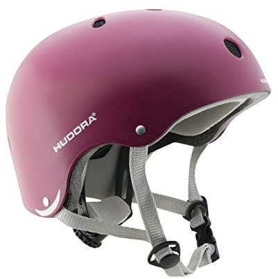 HUDORA Skaterhelm - Skateboard-Helm für Kinder, Jugendliche und Erwachsene - Hochwertiger Helm - ideal zum Skaten, Skateboarden, Scooterfahren und Fahrradfahren - Berry - Größe 51-55