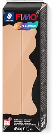 STAEDTLER FIMO professional 8041 – Sand, 454 g, Polymer Clay | Ofenhärtend, feste Konsistenz, hohe Formstabilität – filigrane Arbeiten – Art.-Nr. 8041-45